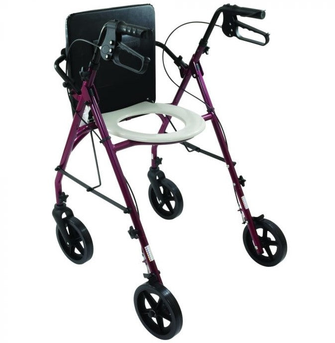 Rollator with Toilet Seat